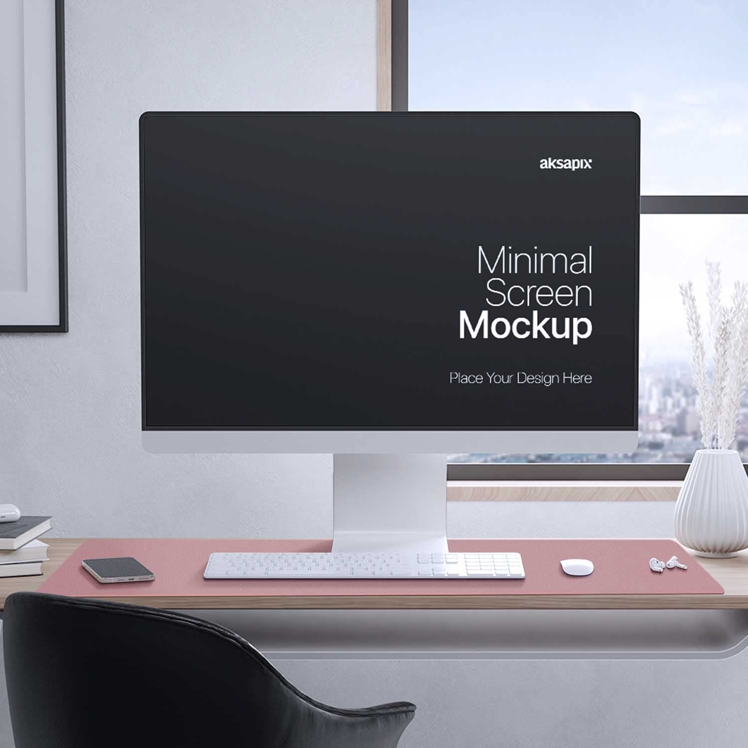 Double-Sided PU Leather Desk Pad - Non-Slip Large Mouse Pad & Desk Mat for Office, Home - Waterproof, Easy to Clean, Durable Dual-Sided Surface (23.6"X13.7", Purple)